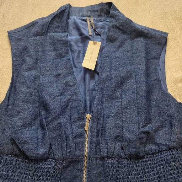 New M By Anthropologie The Tommie denim eyelet trim dress - Picture 5 of 9